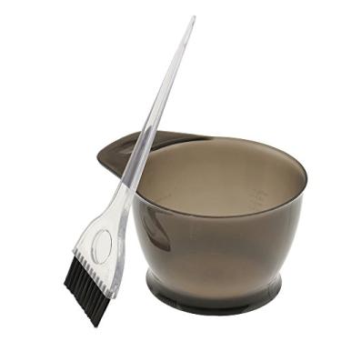 Imagem de SDENSHI Kit de tingimento de cabelo reutilizável profissional salão barbeiro kit de tingimento de tintura de escova de tinta - cinza