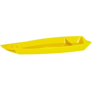 Imagem de Barco Sushi Vemplast G 3,5L Tropical Polipropileno Amarelo