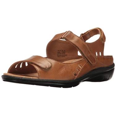 Imagem de Sandália feminina Drew Tide, Cognac Leather, 6 Wide