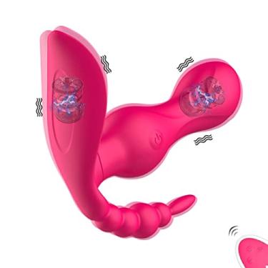 Imagem de Vibrador Com Controle Remoto Sem Fio 2 Motores Brinquedos Sexuais Estimulador de Clitóris e Ponto G Zatla (Rosa)