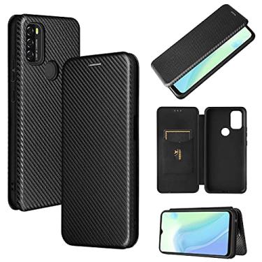 Imagem de For for Blackview A70 (2021) Carbon Fiber Texture Horizontal Flip TPU + PC + PU Leather Case with Card Slot