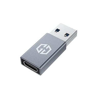 Imagem de GRAUGEAR Adaptador USB-C, transferência de dados dupla face de 10 Gbps, carregamento rápido de 3A, adaptador USB C fêmea para USB A macho 3.2, compatível com PC, laptop, MacBook, iPhone, iPad, Apple