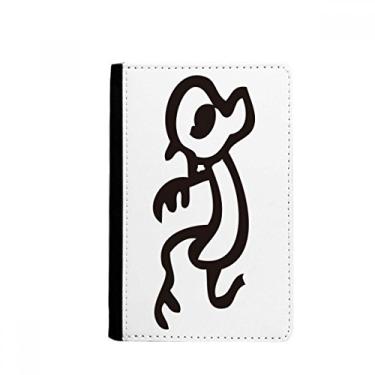 Imagem de Bones Inscriptions Suporte de passaporte macaco chinês do zodíaco notecase burse capa carteira porta-cartão, Multicolor