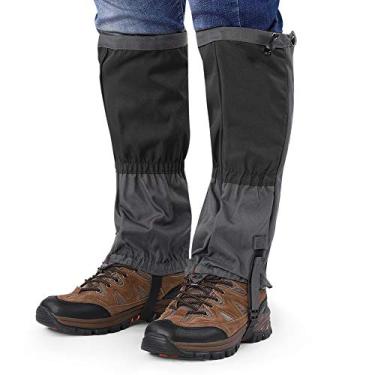 Imagem de polainas de bota ultra anti-rasgo para caminhadas,Polainas de perna com z¨ªper ¨¤ prova d'¨¢gua, polainas de sapato ajust¨¢veis ??para ca?a, polainas de neve respir¨¢veis ??para homens e mulheres(Bla