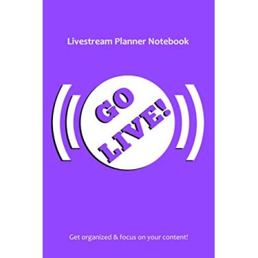 Imagem de Livestream Planner Notebook: On Air (6"X9"): Streaming Journal with twitch streaming checklist; Content creator gift idea for streamer men and women who stream eSports and video games