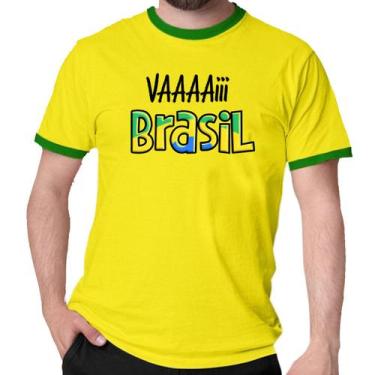 Imagem de Camiseta Vai Brasil Bandeira Camisa Copa Verde Amarelo - Mago Das Cami
