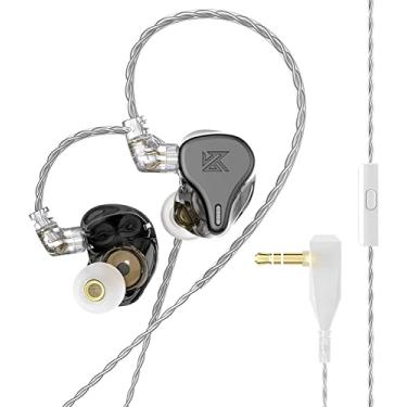 Imagem de Fone de ouvido KZ DQ6 3DD Bass HIFI Fones de ouvido In-Ear Monitor com cancelamento de ruído Música esportiva In Ear Monitor Headphone(cinza,sem mic)