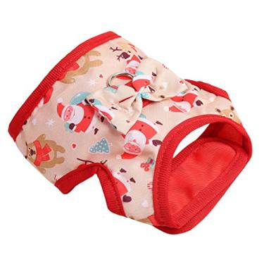 Imagem de PENO Peitoral colete de porquinho-da-índia, padrão de Papai Noel respirável para todas as estações, conjunto de arnês divertido para coelhos para chinchilas G