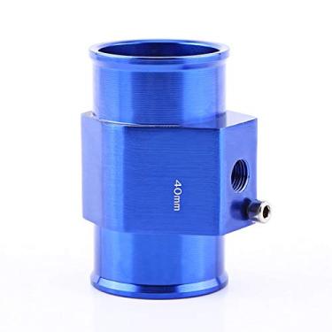 Imagem de Tubo de junção de temperatura da água 42 mm + tubo universal de junção de temperatura da água, adaptador de mangueira de radiador de tubo de alumínio para mangueira, adaptador de radiador azul 26 mm - 40 mm (40 mm) sensor sonoro chevy 2014