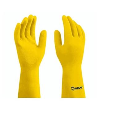 Imagem de Luva Latex Amarela 09 G Forrada C.A 42023