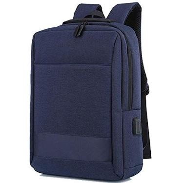 Imagem de Mochila para laptop Bolsa para computador comercial Mochila recarregável multifuncional para viagem, tecido de nylon à prova d'água, resistente ao desgaste e a rasgos