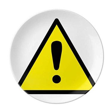 Imagem de Placa de aviso com logotipo decorativa de porcelana Salver louças de jantar