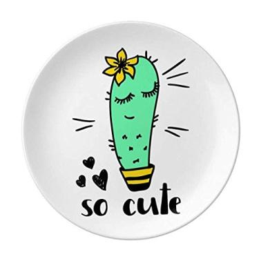 Imagem de Prato de cacto decorativo de porcelana Salver da So Cute