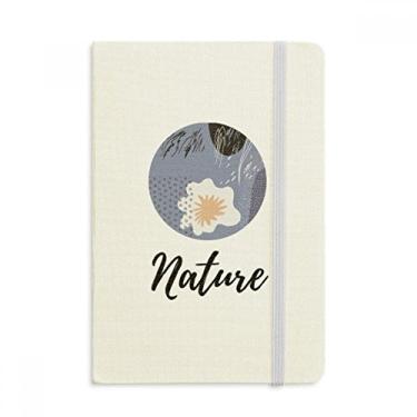 Imagem de Caderno de arte branco roxo abstrato arte oficial tecido capa dura diário clássico