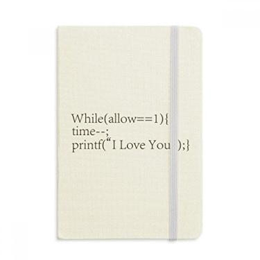 Imagem de Caderno de anotações "Love You" oficial de tecido com capa dura e diário clássico