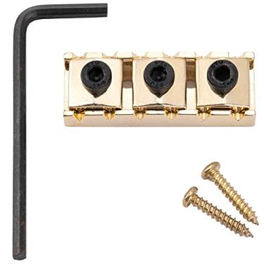Imagem de Musiclily Pro 43mm Aço Locking Nut Trava Cordas para Guitarra Ponte Tremolo Floyd Rose, Dourado