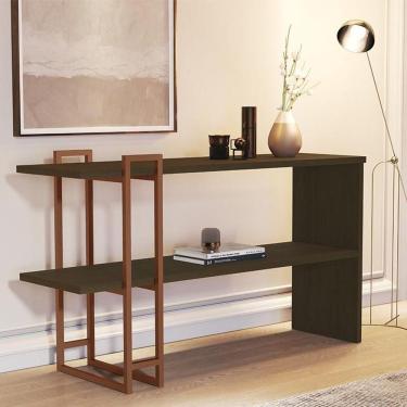 Imagem de Aparador Sala De Estar Jb 4034 Pé Metal Canela Bronze
