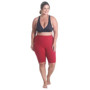Imagem de Bermuda Plus Size Supplex - Vermelho - M-Feminino
