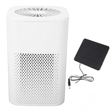 Imagem de Purificador de ar movido a energia solar, cobertura de 880 pés² para salas grandes, painel solar monocristalino de 10 W com purificador de ar, purificador de ar para casa, carro