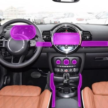 Imagem de NBHB Filme protetor do carro transparente transparente TPU pintura autoadesiva película protetora tela do console Filme, para Mini CLUBMAN 2022-2023