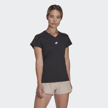 Imagem de Camiseta Gola V Aeroready Train Essentials Minimal Branding - Adidas