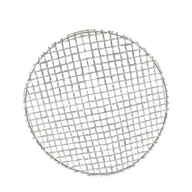 Imagem de Gralara Grade Redonda de Malha Antiaderente Fácil Limpeza Leve Multifuncional Rede Arame Churrasco Esteira Grelhar Festas Caminhadas - Grade redonda leve e, 29.5 cm