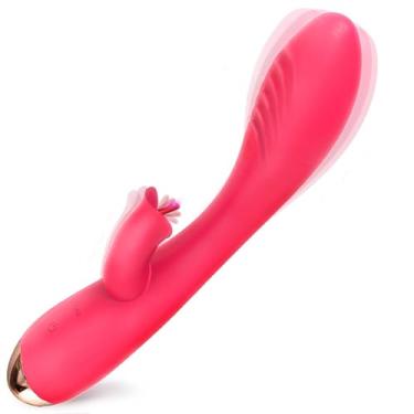 Imagem de Brinquedos sexuais femininos com vários modos de vibração para estimulação clitoral - brinquedos sexuais adultos para mulheres - dispositivo de estimulação sexual-coelho vibradores-App vibrador de controle remoto. (vermelho)