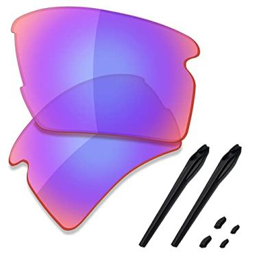 Imagem de SAUCER Lentes de reposição premium e kits de borracha para óculos de sol Oakley Flak 2.0 XL OO9188 High Defense - Shield G30 Polarizado