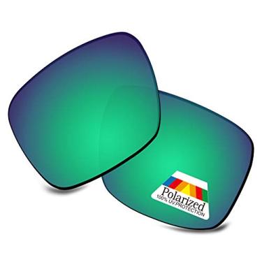 Imagem de Bwake Lentes de reposição para óculos de sol Oakley Fuel Cell OO9096 - Verde marinho polarizado