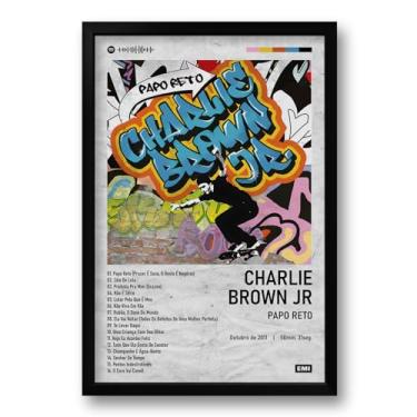Imagem de Quadro Álbum Spotify Papo Reto - Charlie Brown Jr - 40x60cm