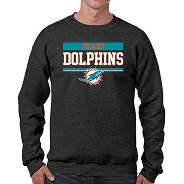 Imagem de Team Fan Apparel NFL Adult Property of Crewneck Moletom de lã - masculino e feminino - Mantenha-se aquecido e represente seu time com estilo