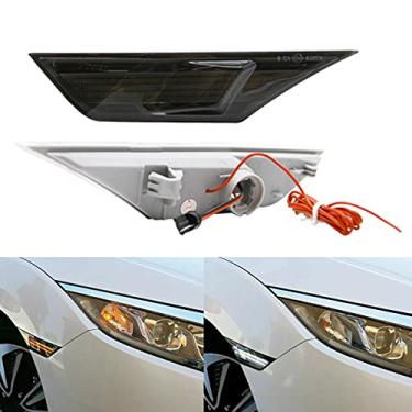 Imagem de NSLUMO Luzes de LED para Honda Civic 2016 2017 2018 2019 2020 2021 Sedan Coupe Hatchback Led Switchback Âmbar Marcador Lateral Sinais de Direção Branco Led Luz de Posição de Corrida