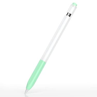 Imagem de Joosko Compatível com Apple Pencil 1ª geração, capa de silicone antiderrapante, [com 10 capas de ponta de silicone] para Apple Pencil 1ª geração (menta)