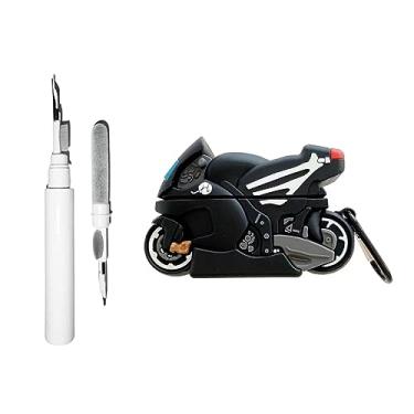 Imagem de 【2 em 1】 Capa protetora moderna de silicone locomotiva de desenho 3D SKPY compatível com Sony WF-1000XM5 com ferramentas de limpeza de mosquetão para meninos, meninas, mulheres, homens, adolescentes