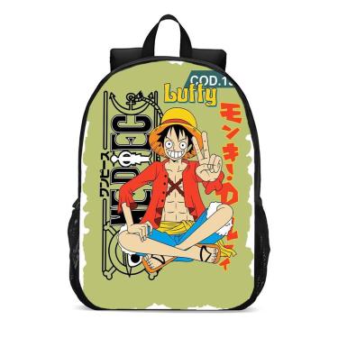 Imagem de Mochila Escolar Infanto Juvenil Anime One Piece Lançamento Novidades 0300-Unissex