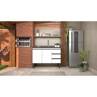 Imagem de Gabinete Cozinha Para Pia 1,20metros Aço - Netuno Cozimax