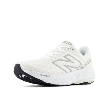 Imagem de New Balance Fresh Foam X 860 V14 Tênis de corrida feminino, Branco/sal marinho/preto, 5.5 Wide