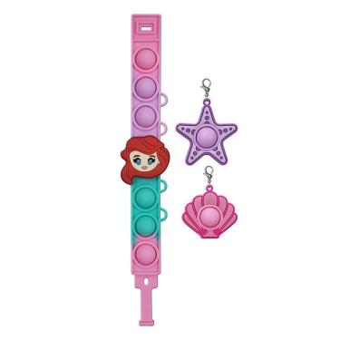 Imagem de Kit Infantil - Disney Princesas - Pulseira Pop It Ariel - Toyng
