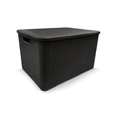 Imagem de CAIXA ORGANIZADORA RATTAN 20L PRETA