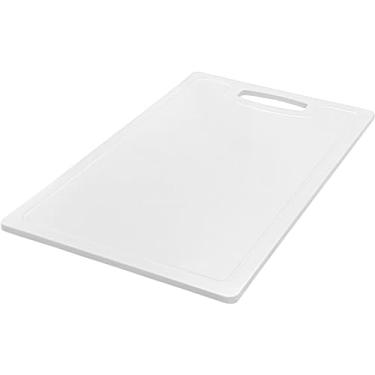 Imagem de Tábua De Corte Polietileno (50x30x1, Branco-Com Canaleta)