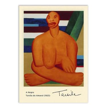 Imagem de Placa Decorativa Tarsila Do Amaral Pintura A Negra V2 Decoração