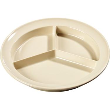 Imagem de Carlisle KL20325-E Placa profunda de melamina com 3 compartimentos, 21 cm, bronze