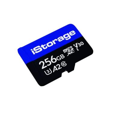 Imagem de iStorage Cartão MicroSD 256 GB | Criptografar dados armazenados em cartões iStorage MicroSD usando pendrive SD DatAshur | Compatível apenas com unidades SD DatAshur