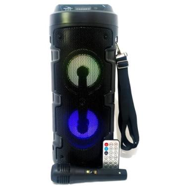 Imagem de Caixa De Som Amplificada Led Microfone Bluetooth - Grasep