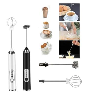 Imagem de Mixer Misturador Bebidas Ovos Portátil Elétrico Bateria Mini - AL