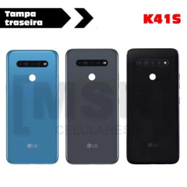 Imagem de Tampa traseira ORIGINAL celular LG modelo K41S, CINZA