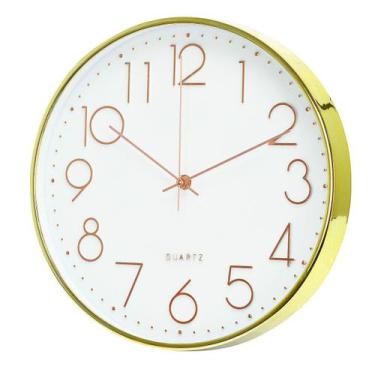 Imagem de Relógio de Parede Cozinha 30cm Silencioso Clean Minimalista - Livon, C