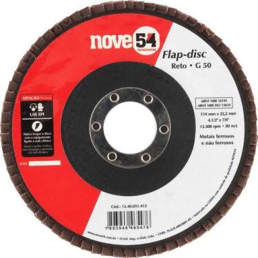 Imagem de Flap-Disc Cônico 4.1/2" G50 Costado Fibra - Nove54