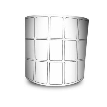 Imagem de Etiquetas Adesivas Couche 12 rolos 33x22 32 metros Branca + 6 Ribbons 