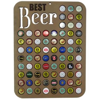 Imagem de Quadro porta tampinhas garrafa porta tampa cerveja - Carmisini